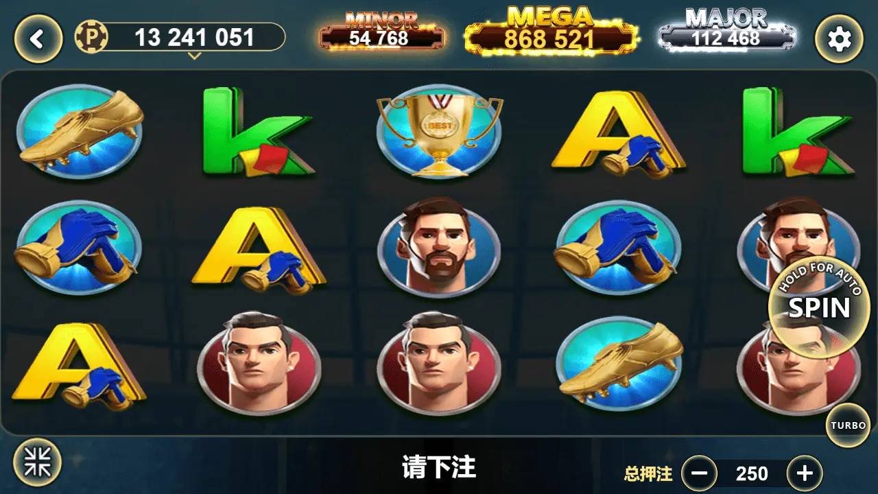 Lucky365 Football Slot Gameplay Screenshot