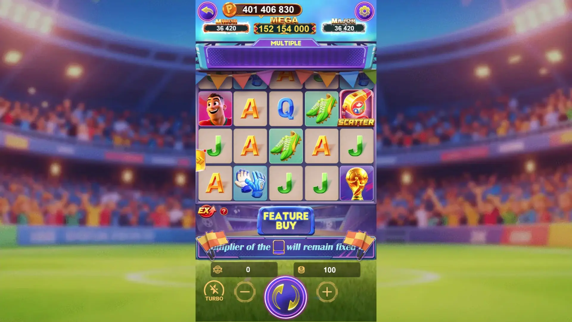 Lucky365 Football World Cup Extra Gameplay Screenshot